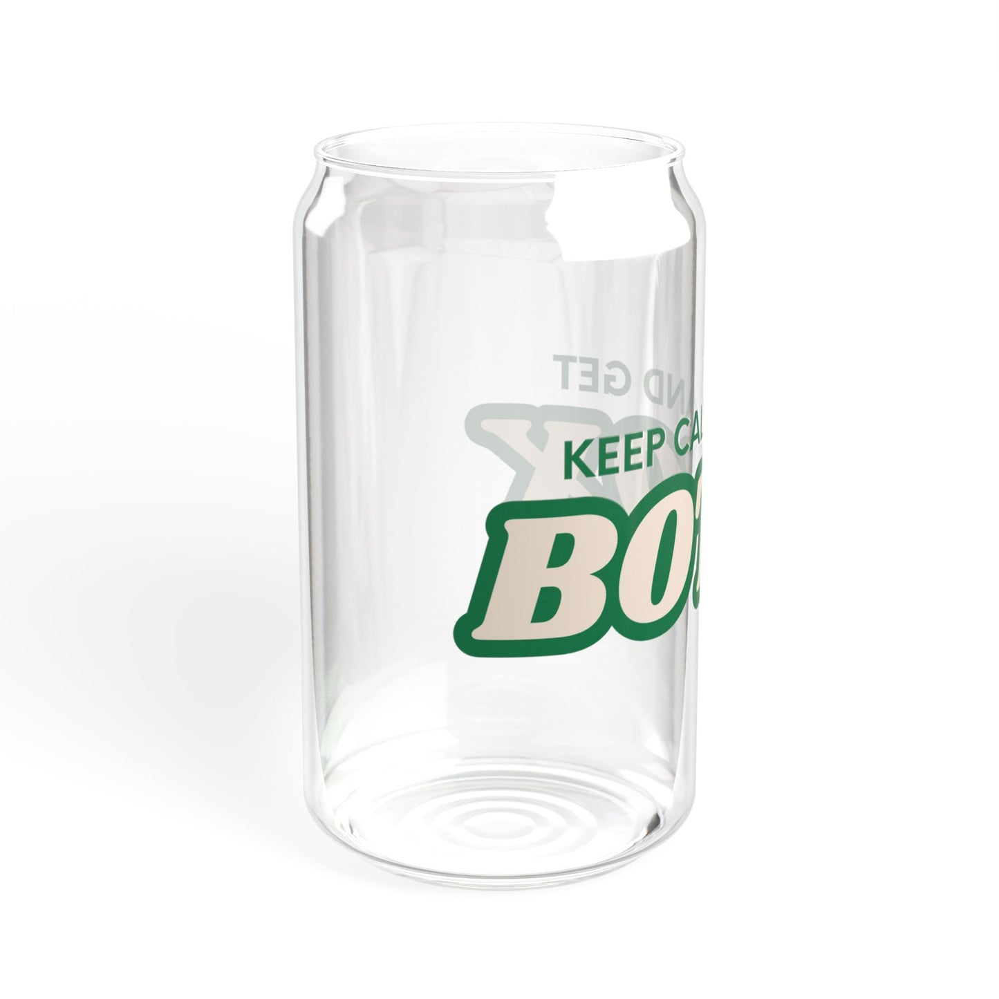 Sipper Glass - Keep Calm & Get Botox - 16oz - Green