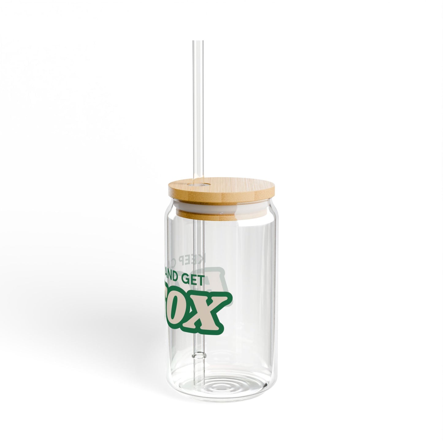 Sipper Glass - Keep Calm & Get Botox - 16oz - Green