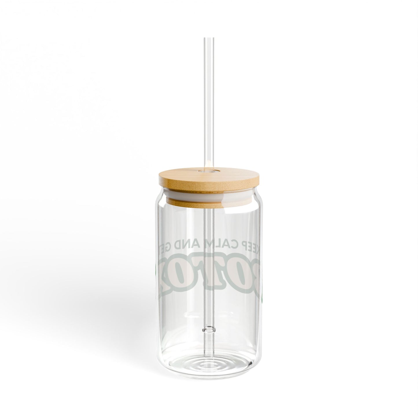 Sipper Glass - Keep Calm & Get Botox - 16oz - Green