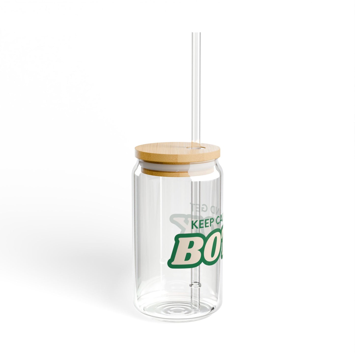 Sipper Glass - Keep Calm & Get Botox - 16oz - Green