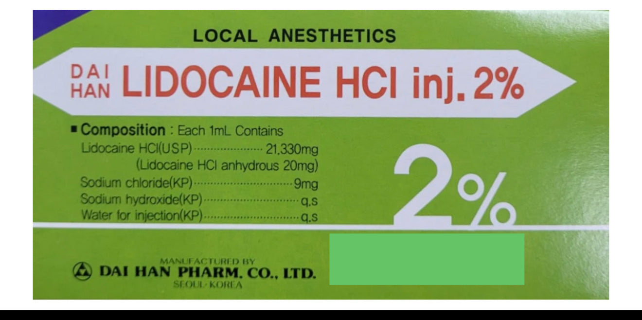 Lidocaine 2% 5ml (x1 vial)