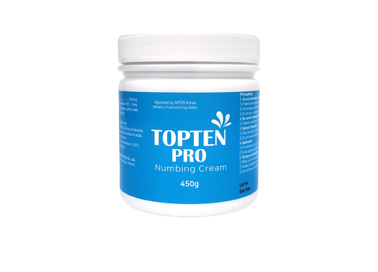 Topten Pro Numbing Cream 450g