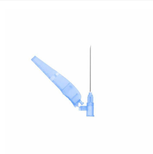 23G Blue Needle With Safety Cap (x5)