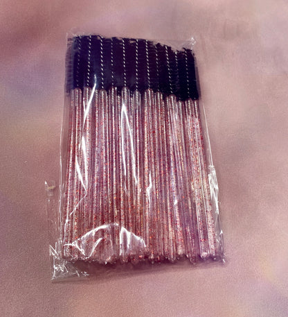 Glitter Mascara Brushes - 50 Pack